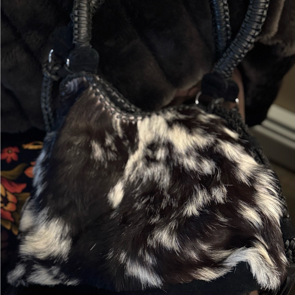 Coever Carriage Company genuine leather, hide and suede purse